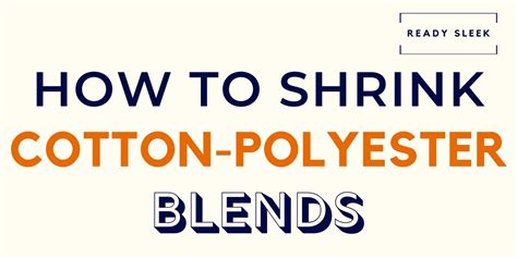 will polyester blend shrink.